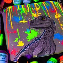 neon paints add vibrant colours